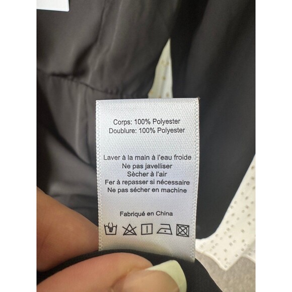 All In Favor NWT Square-Neck Princess Seam Peek-A-Boo Smocked Back Mini Dress XS - Picture 9 of 9